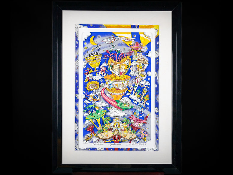Charles Fazzino Limited Edition 3D Art "Jetsons Las Venus"